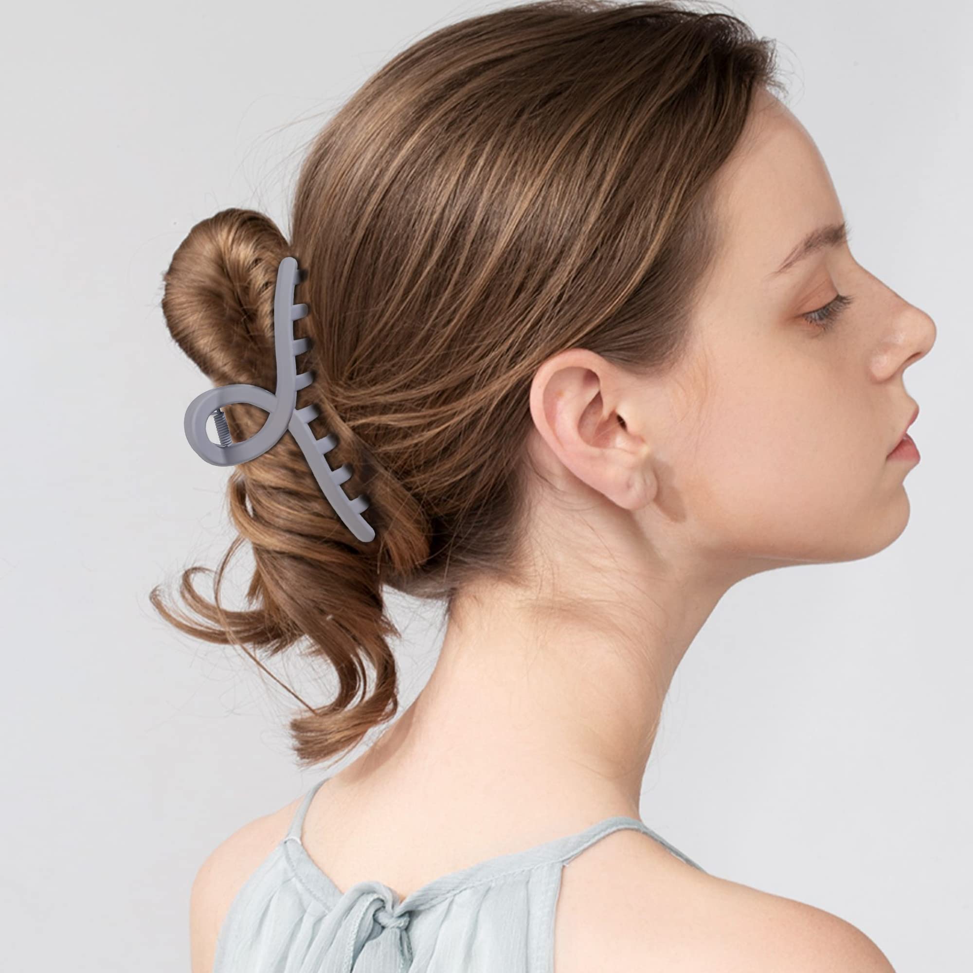 Ivyu pinces cheveux libellule beige matte discrètes et élégantes au quotidien