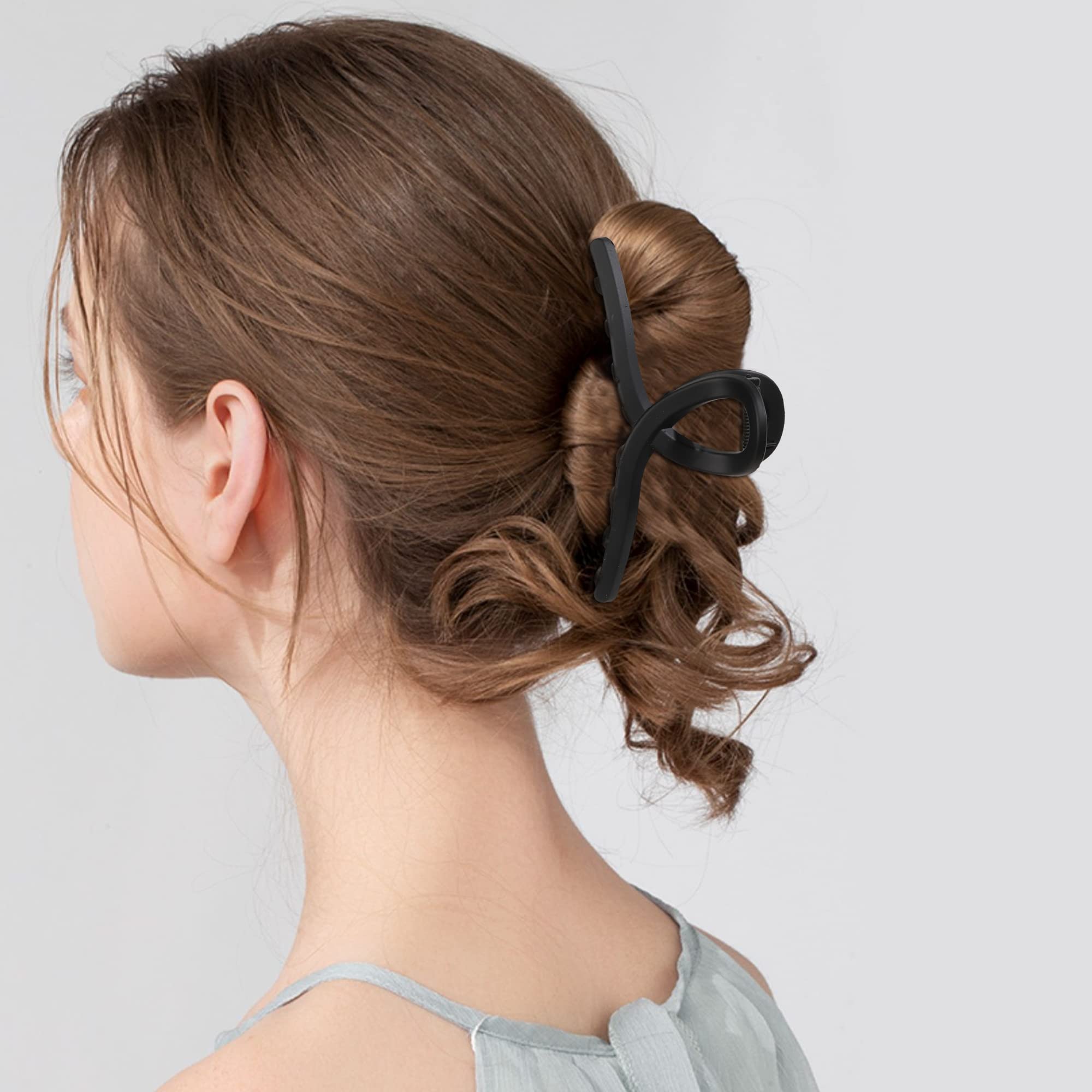 Ivyu pinces cheveux libellule gris matte parfaites pour une allure sobre et efficace