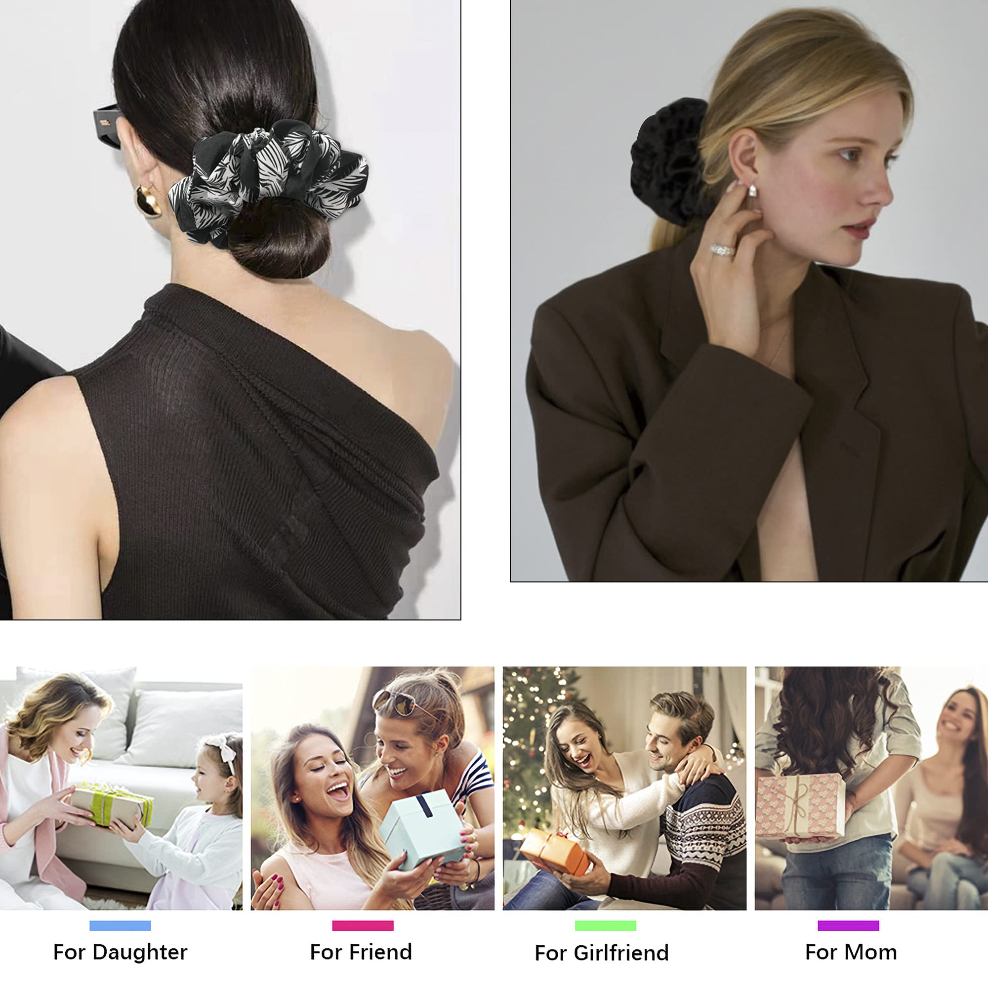 Ivyu scrunchie satin portée au poignet, pratique et décorative.