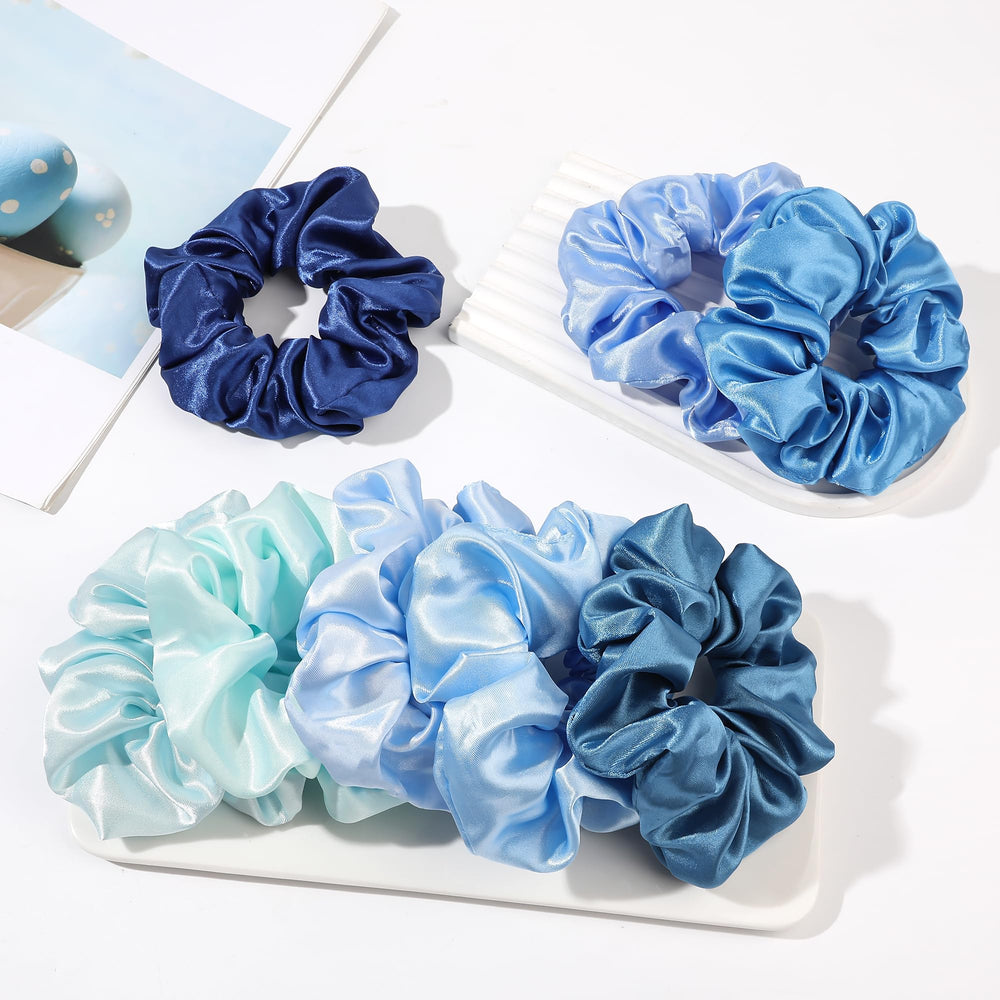 Ivyu chouchou satin porté au poignet, pratique au quotidien.