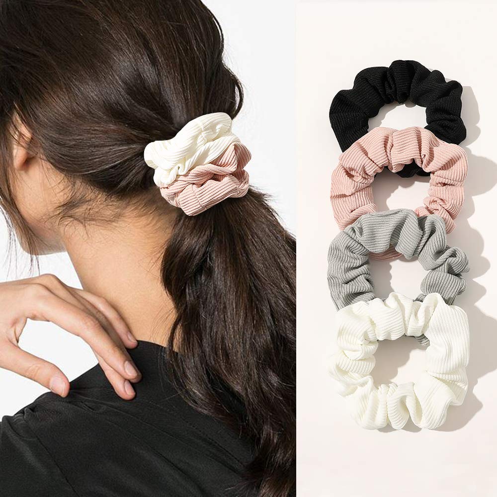 Ivyu Scrunchies avec elastique extensible qui ne glisse pas.