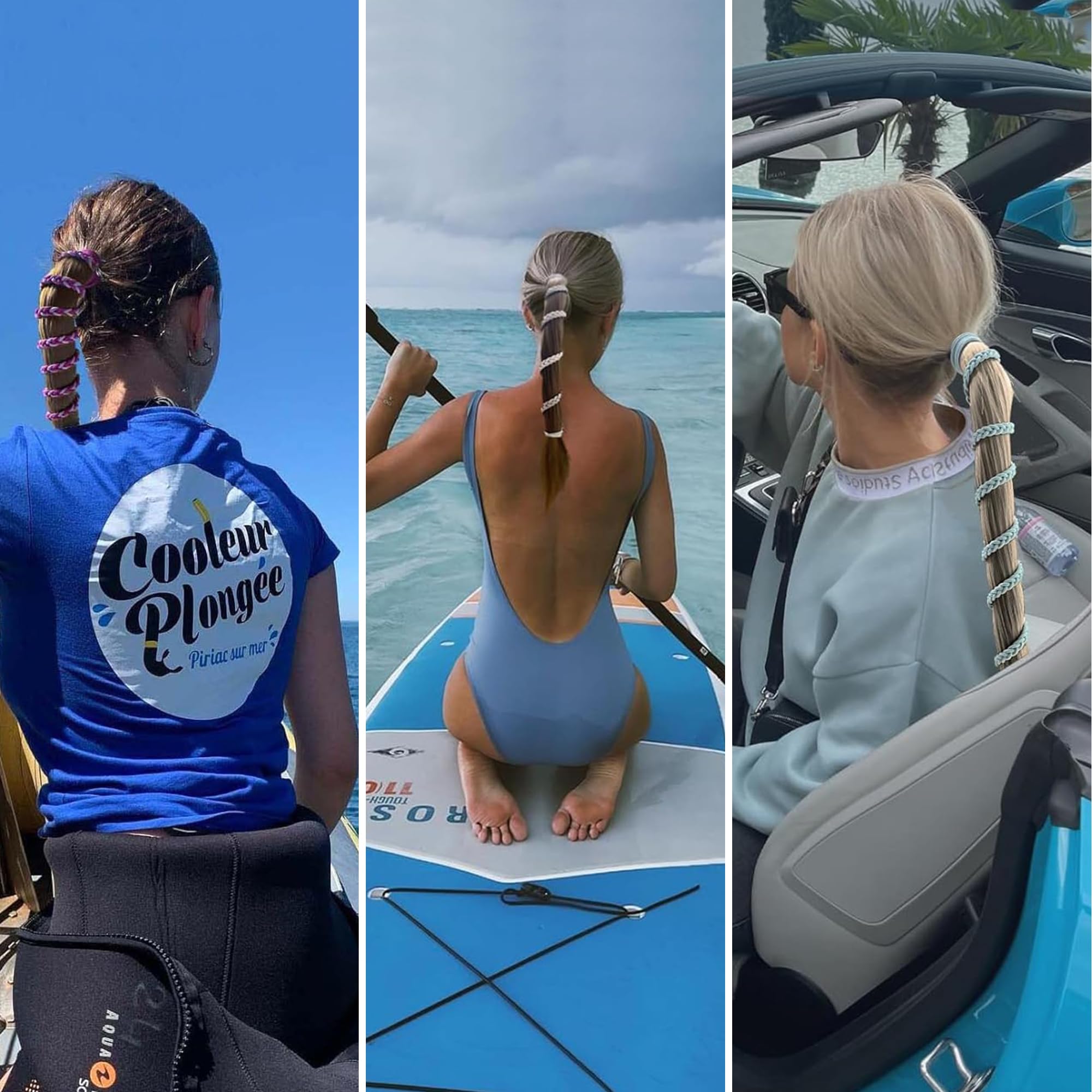 Ivyu serre-cheveux sport tresse longueur 30 pouces adaptée aux cheveux longs