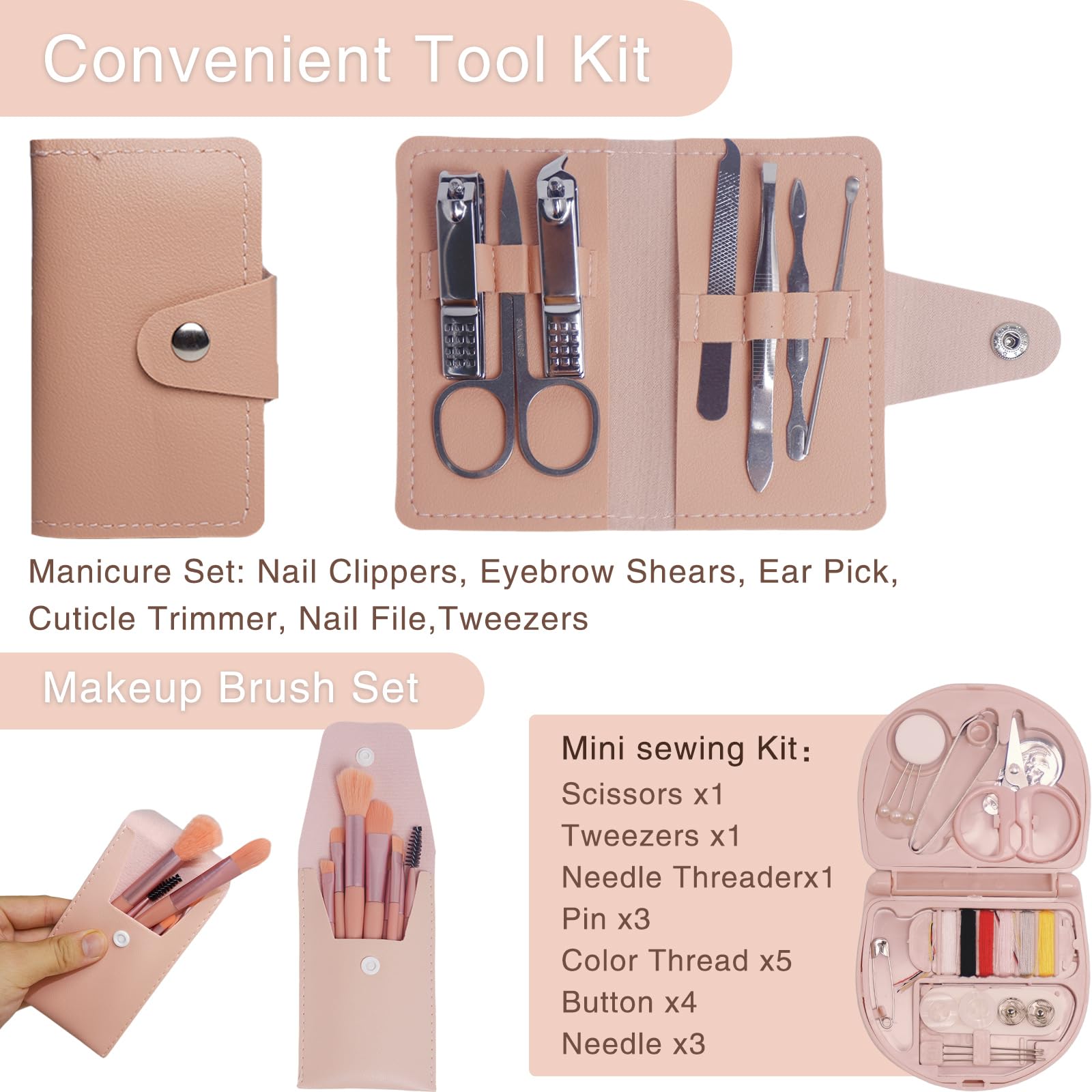 IZEO kit couture avec agrafes et ciseaux pour réparations discrètes.