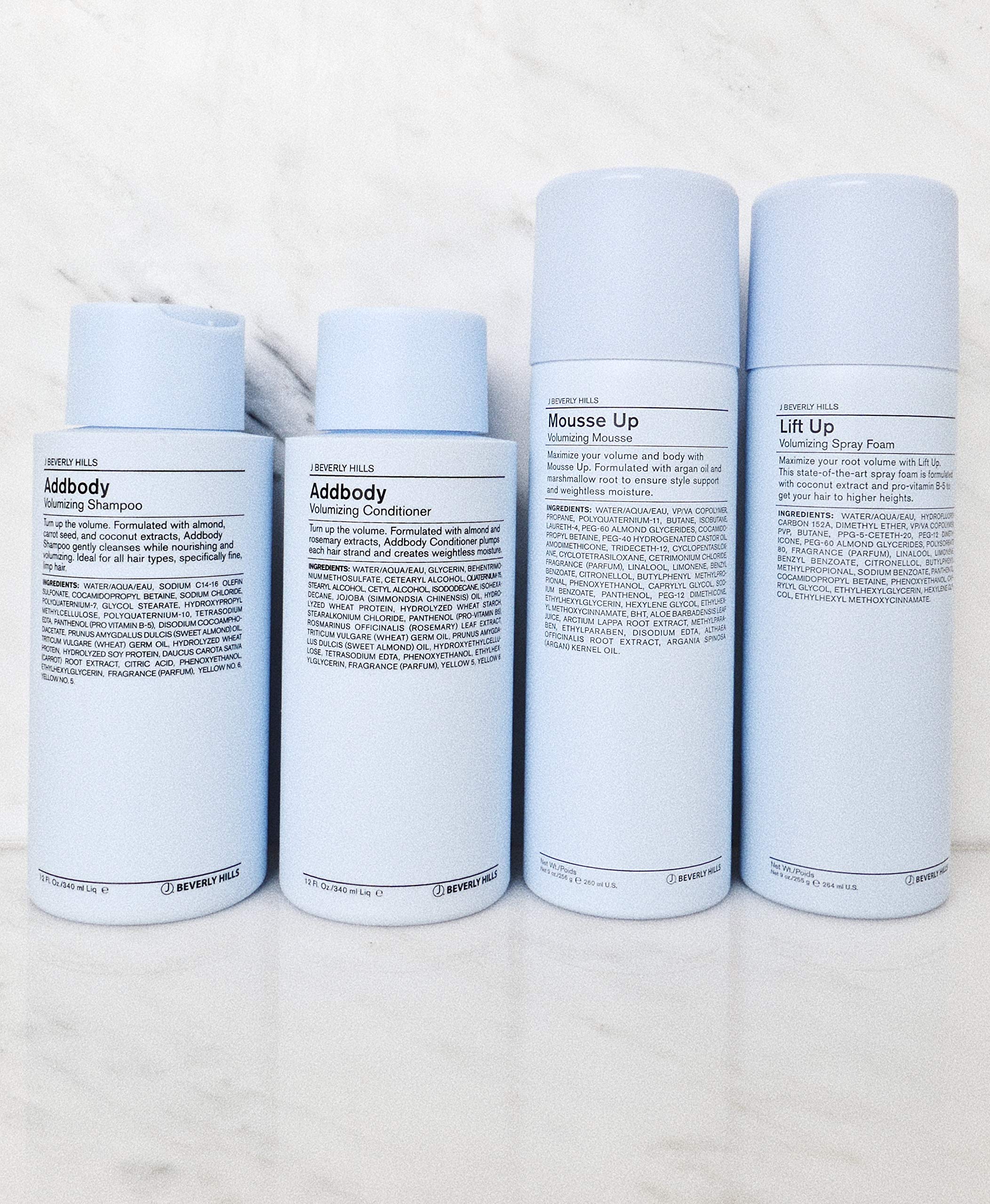J Beverly Hills Addbody mousse-lavage texture légère et nettoyage efficace