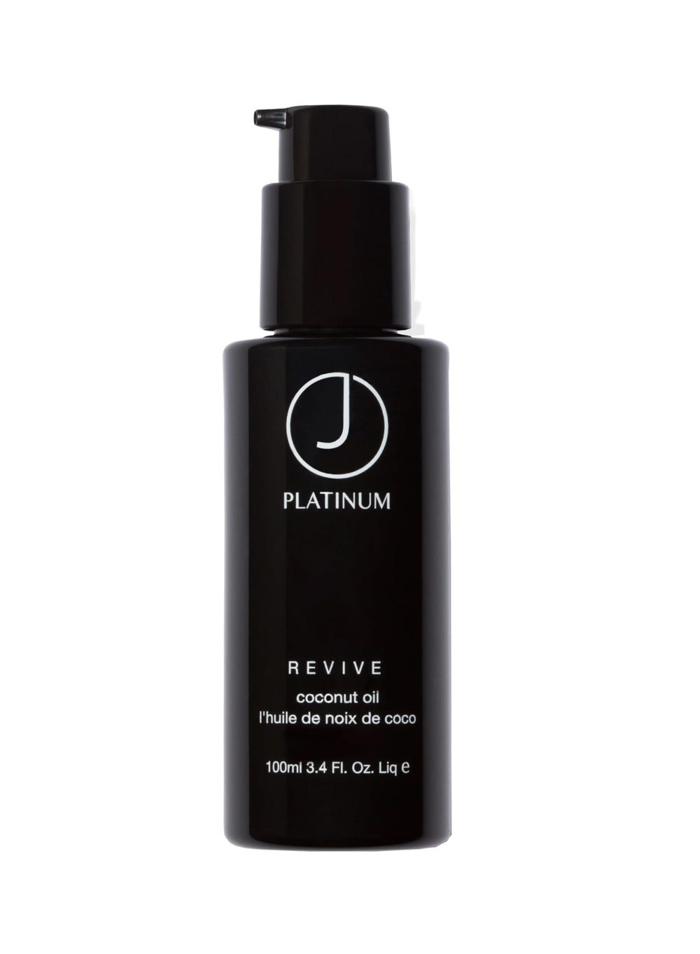 J Beverly Hills Platinum Revive — bouteille huile cheveux, protection chaleur et nutrition.