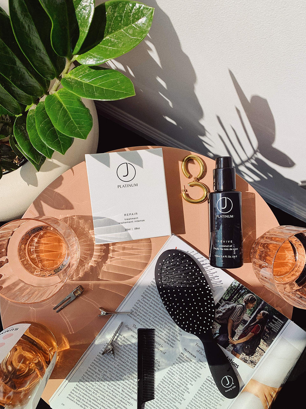 Application sur les longueurs pour protection contre la chaleur et brillance.