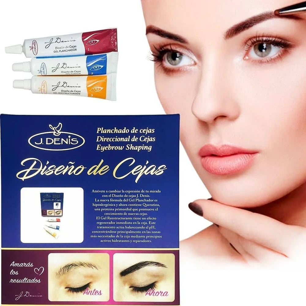 J Denis kit lamination sourcils - flacon crème exclusive pour fini naturel durable