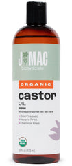 J MAC BOTANICALS huile de ricin, versement en cours, usage quotidien potentiel.