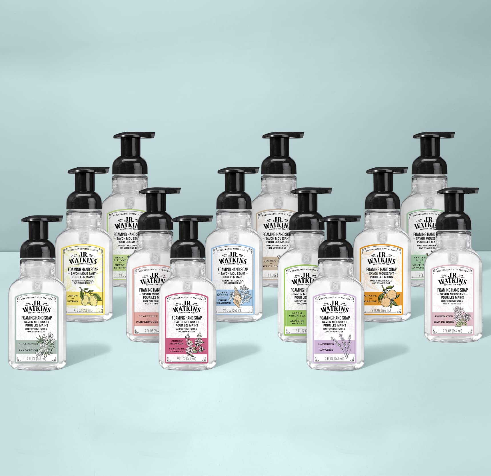 Sans cruauté certifiée Leaping Bunny, savon mains responsable.