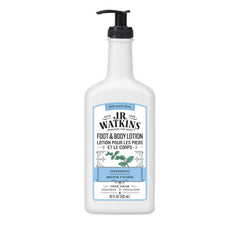 Lotion J.R. Watkins pieds et corps à la menthe, flacon rafraîchissant prêt à l’emploi.