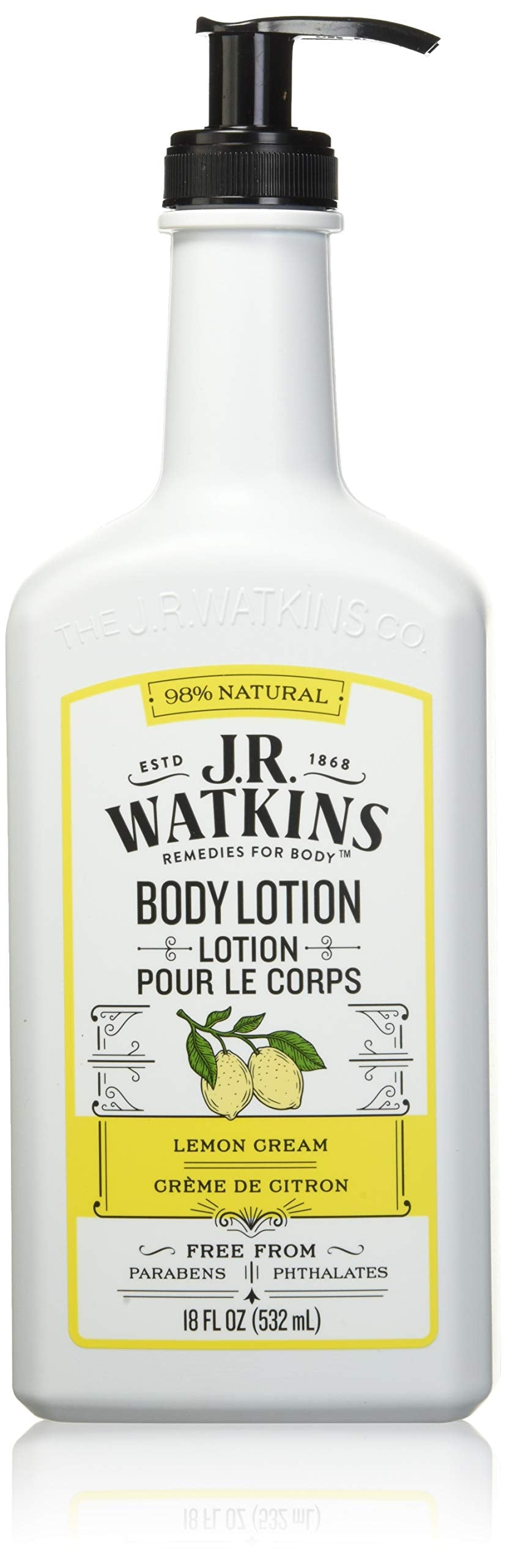Lotion J.R. Watkins Quotidienne – bouteille 18 oz, hydratation pratique pour mains et corps