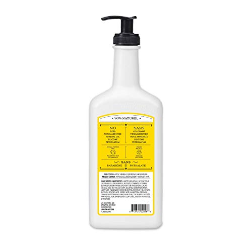 Texture non-grasse de la Lotion J.R. Watkins pour absorption rapide