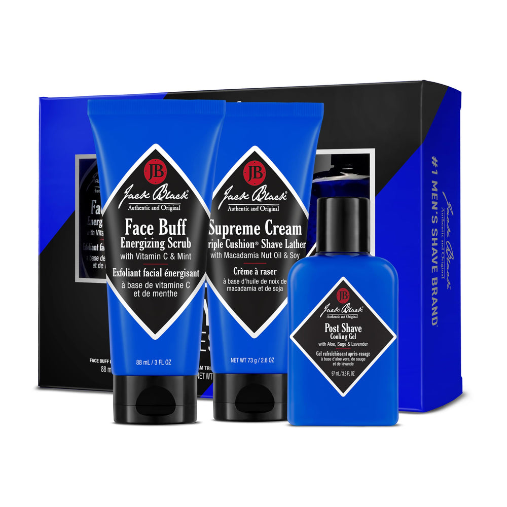 Jack Black ensemble rasage 3 indispensables – routine rapide et efficace