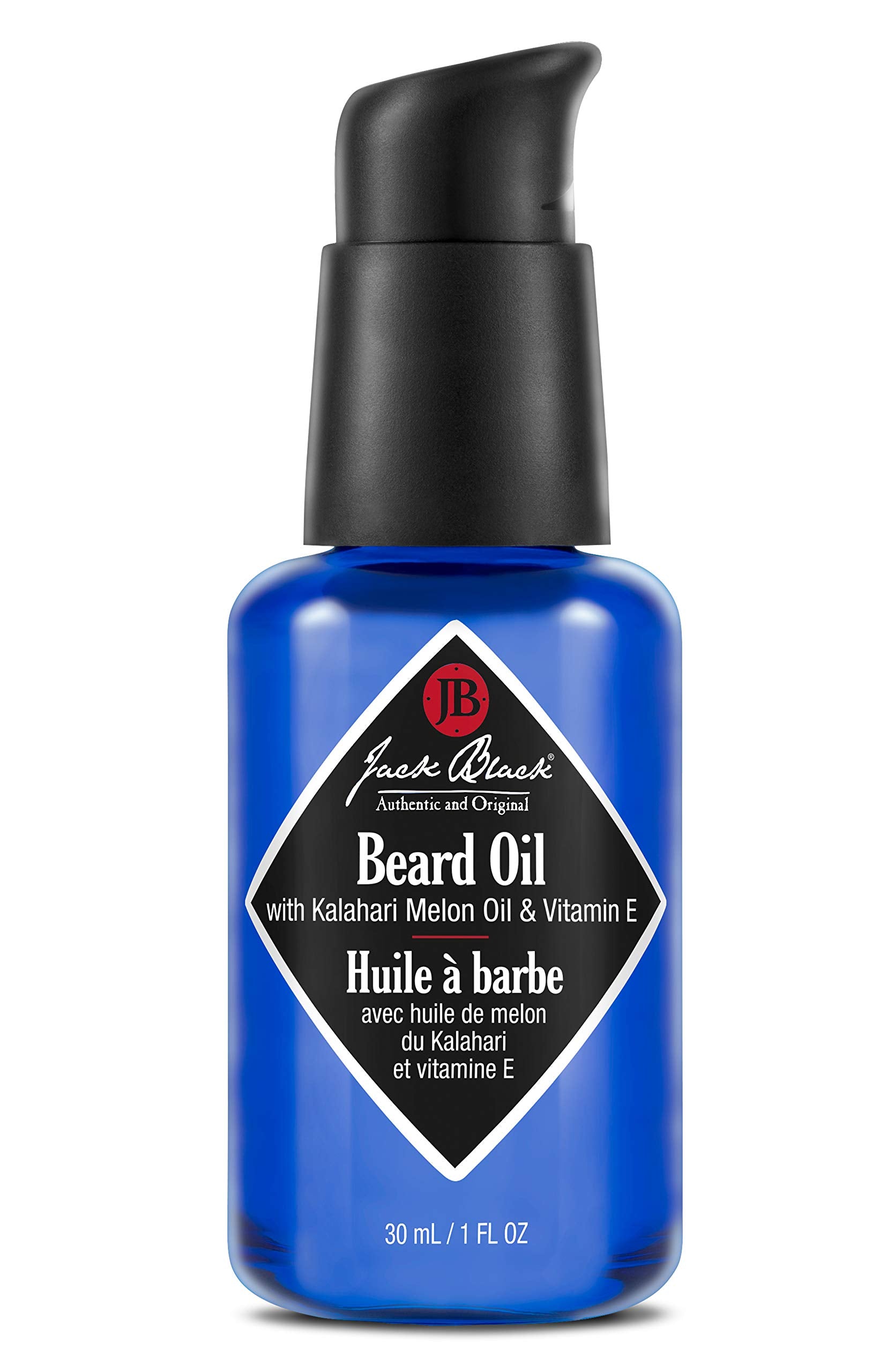 Jack Black Huile Barbe – bouteille élégante prête à hydrater et adoucir la barbe