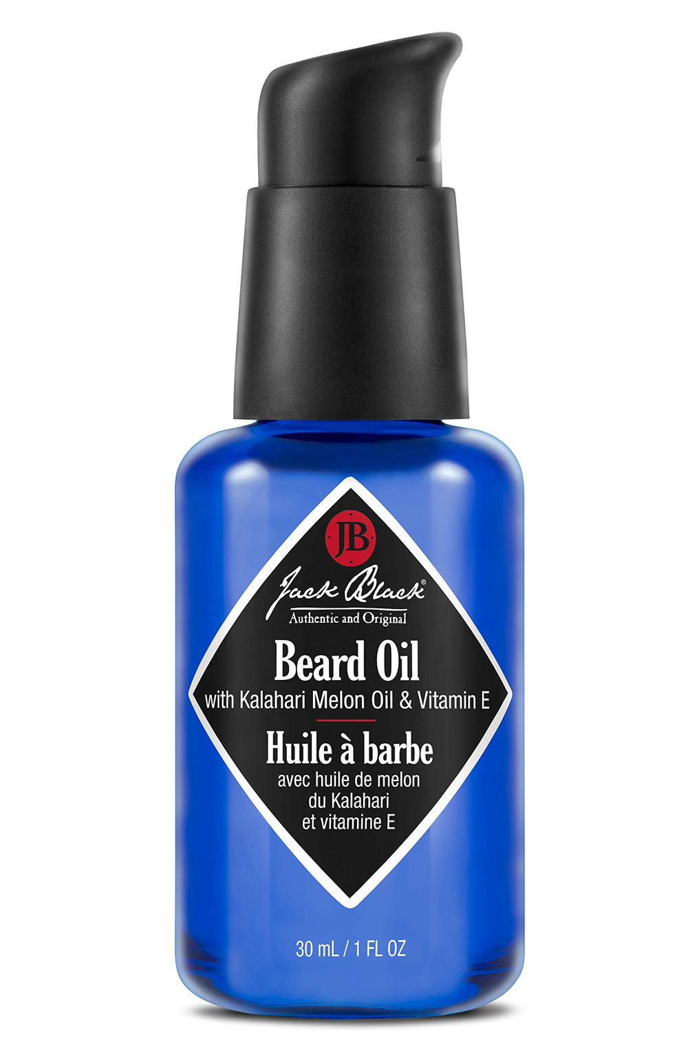Jack Black Huile Barbe – bouteille élégante prête à hydrater et adoucir la barbe
