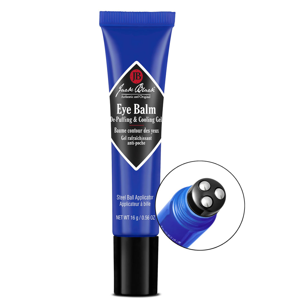 Ingrédients PureScience Jack Black: extrait de raisin et vitamines pour l’éclat du contour des yeux.