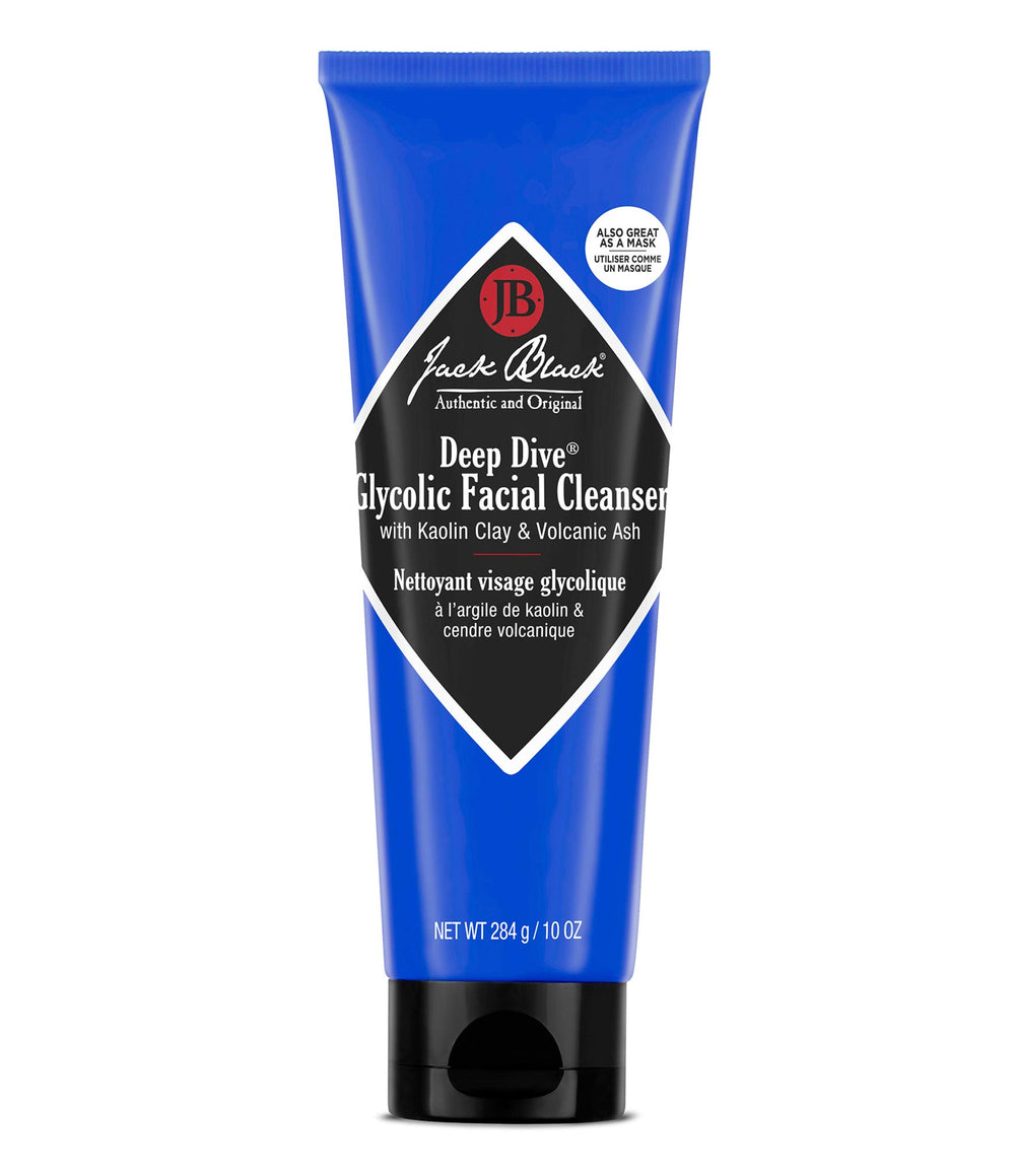 Jack Black – nettoyant glycolique visage, bouteille élégante pour une routine soin