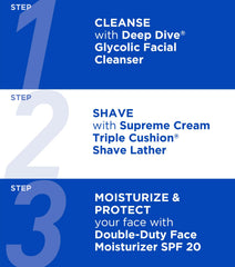 Jack Black creamy lather close-up demonstrating rich texture and protective cushion