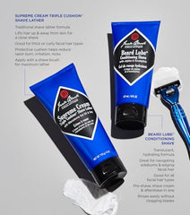 Jack Black Supreme Cream Triple Cushion – application au pinceau pour glisse douce