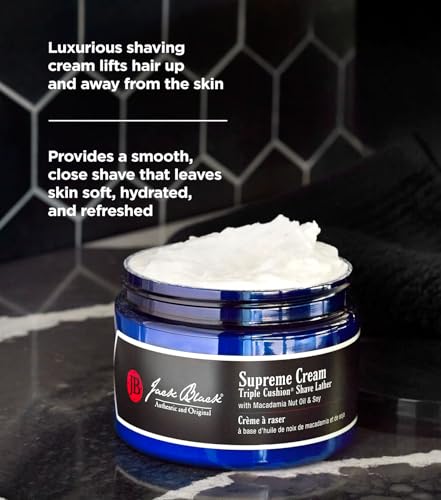 Jack Black Supreme Cream Triple Cushion – texture crémeuse prête au rasage