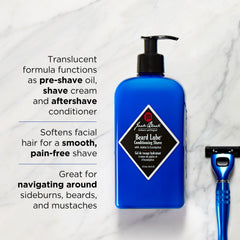 Jack Black Lubrifiant Barbe – texture transparente pour guider le rasage et éviter les coupures