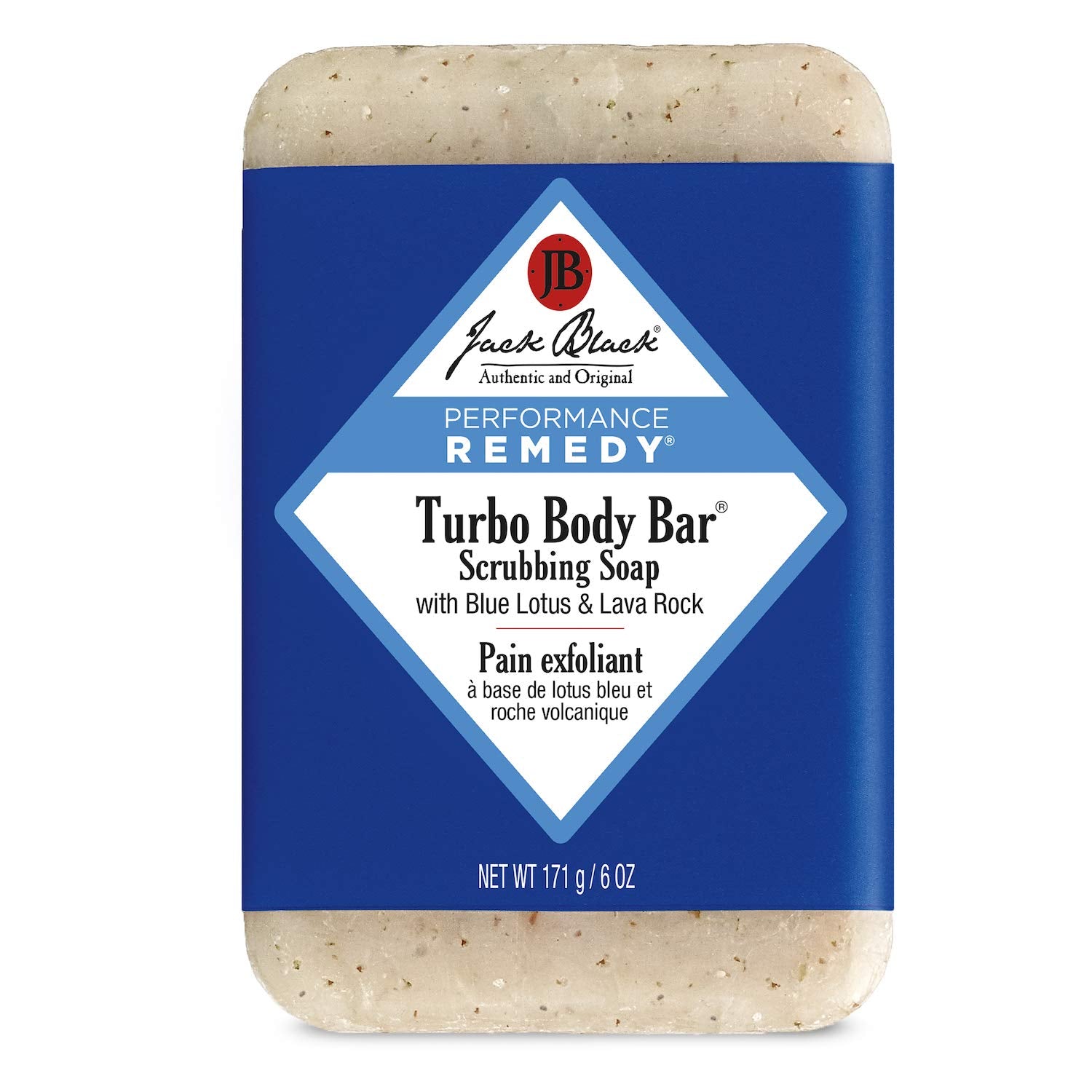 Jack Black Turbo Body Bar Savon Gommant Corps : exfolie en douceur pour une peau plus nette.