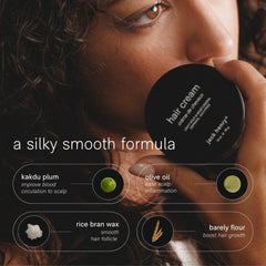 Crème coiffante Jack Henry texture légère prête à lisser les cheveux