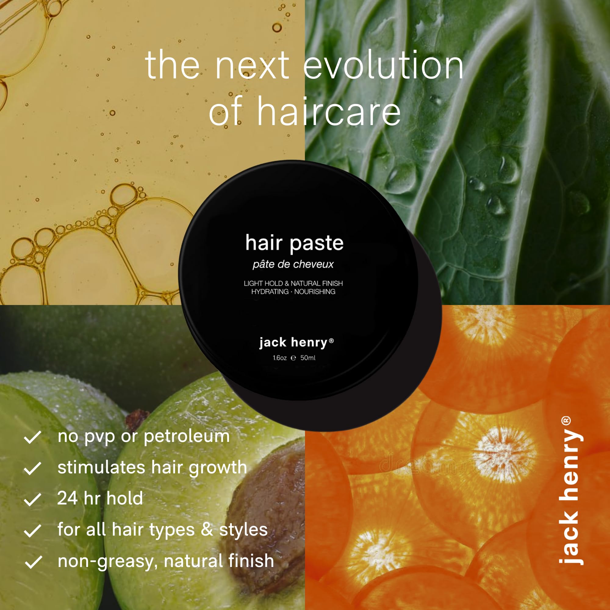 Jack Henry Pâte cheveux homme – brillance subtile pour une coiffure soignée