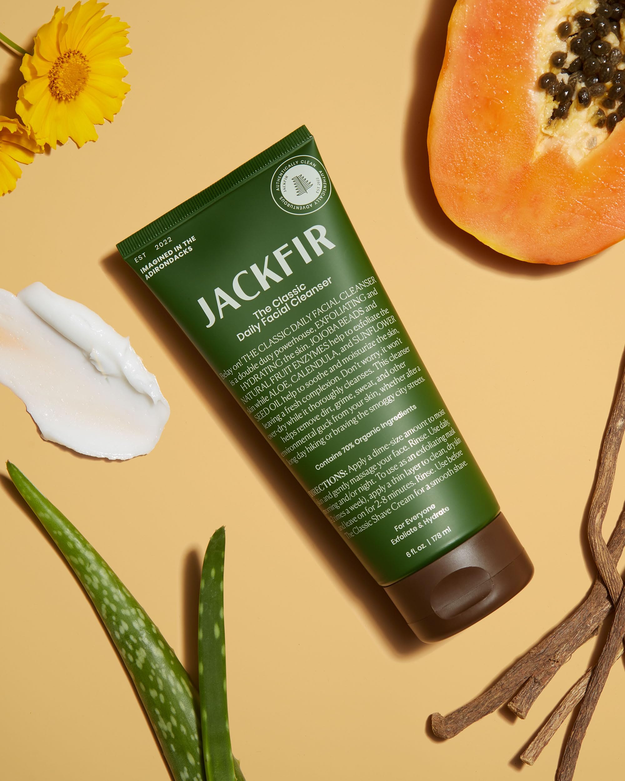 Enzymes de fruits en action – peau rafraîchie par Jackfir.