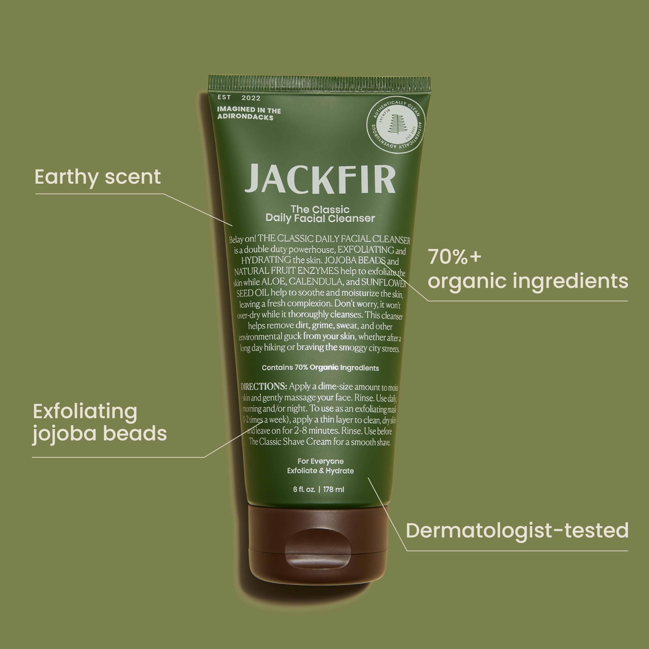 Senteur naturelle du nettoyant Jackfir – notes terreuses et boisées.