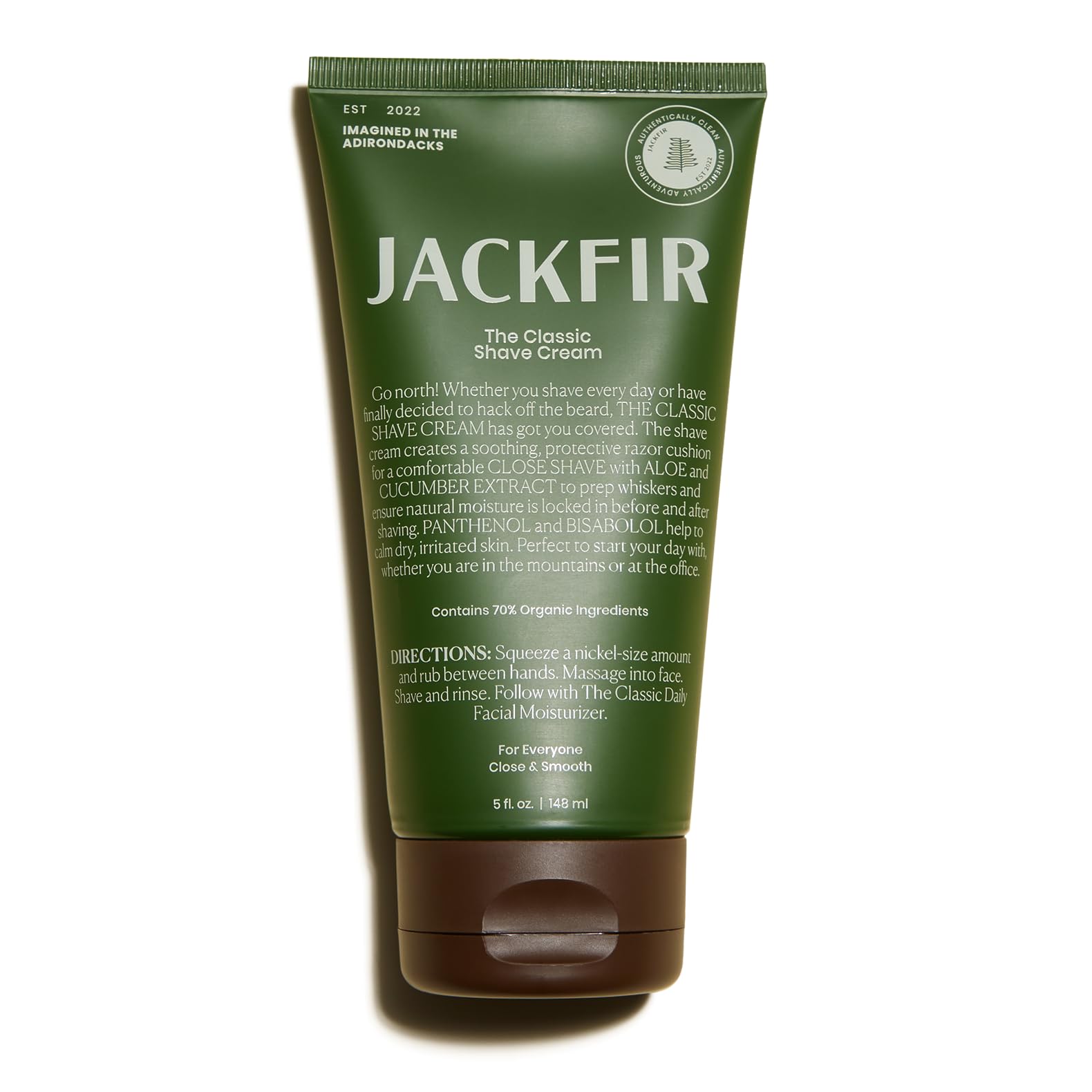 Crème Jackfir Classic : texture veloutée facilitant un rasage précis et confortable.
