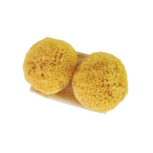 Jade & Pearl éponge marine naturelle – usage visage et démaquillage en douceur, durable et réutilisable.