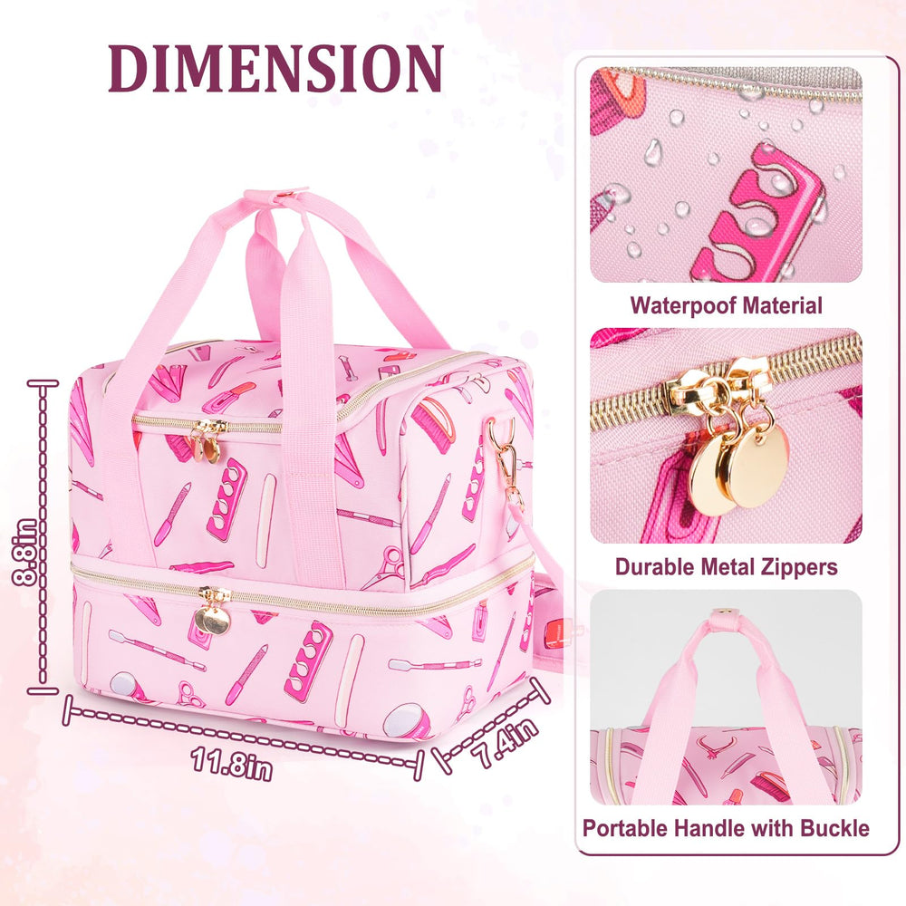 Jaffzora sac voyage vernis imperméable, portable et pratique.