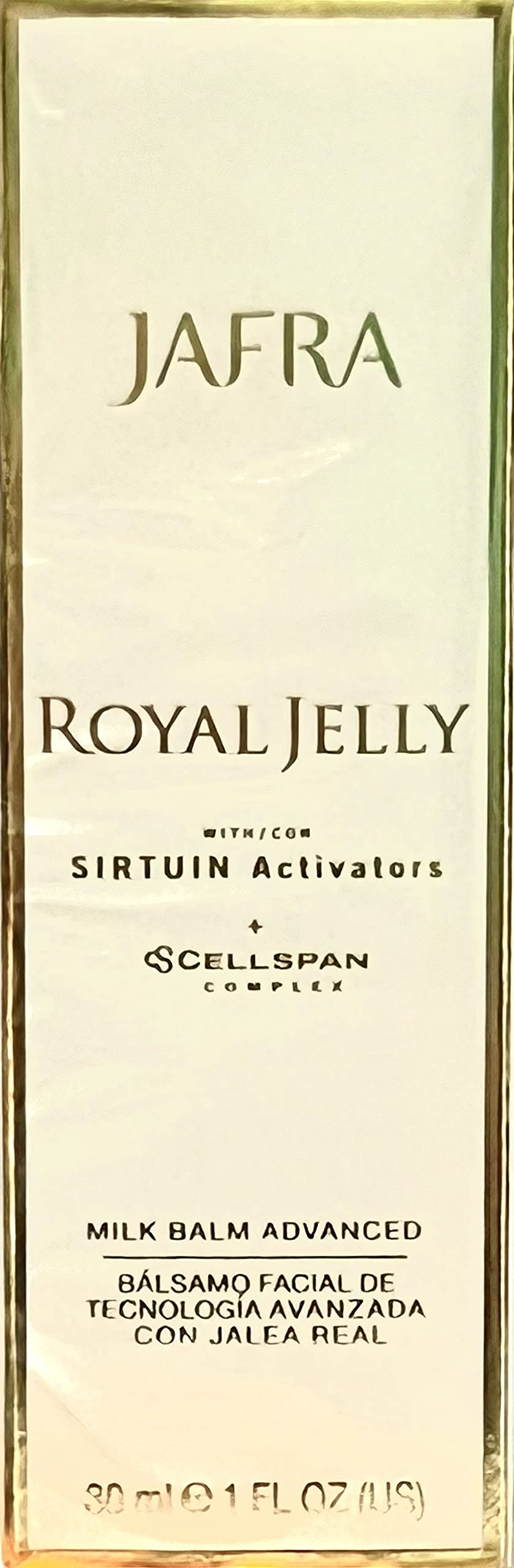 JAFRA Gelee Royale Baume Lait Visage 1oz s'applique en douceur pour un fini frais.