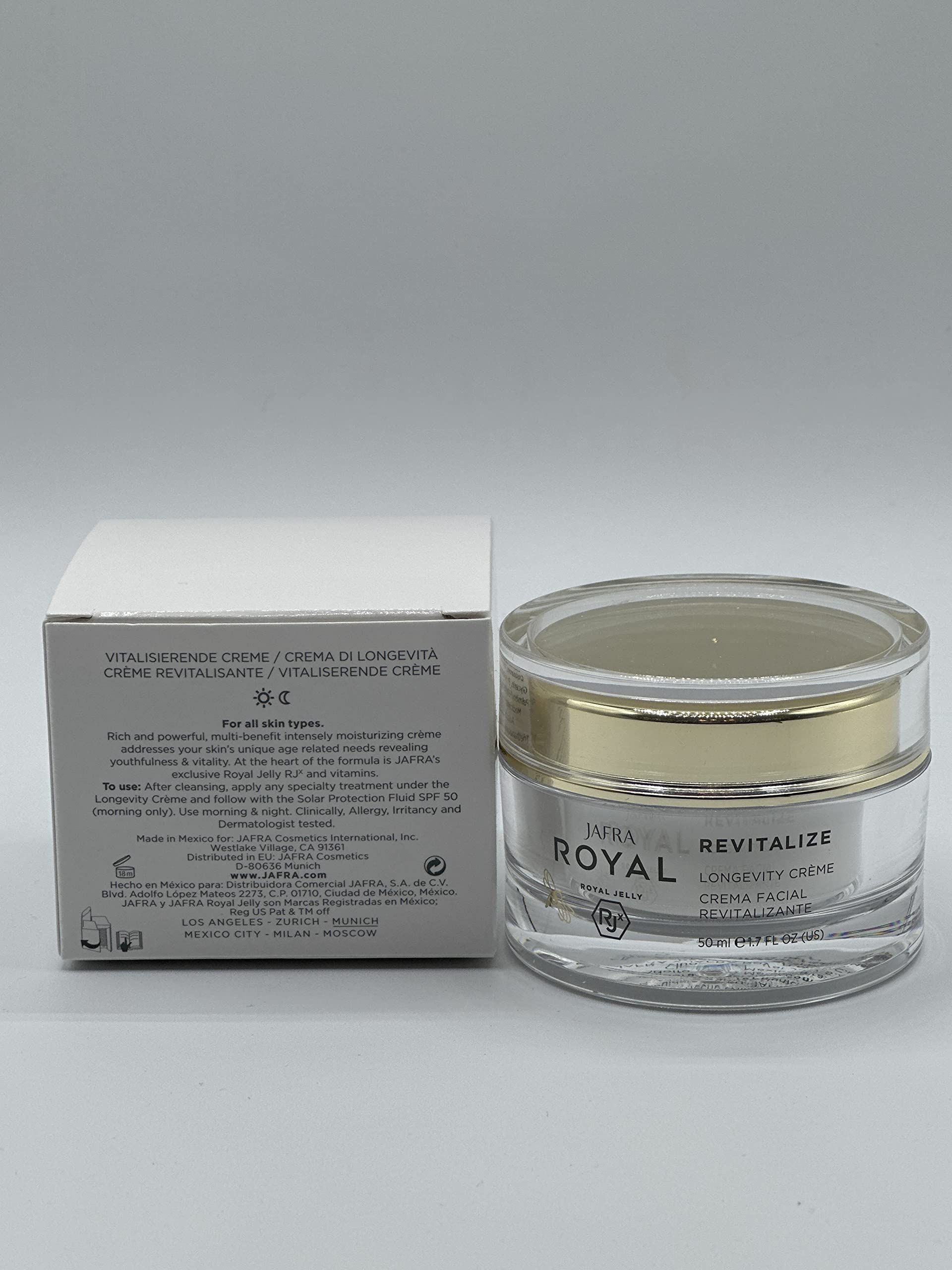 JAFRA Royal Revitalize Crème – pot soin intensif pour nourrir en profondeur.