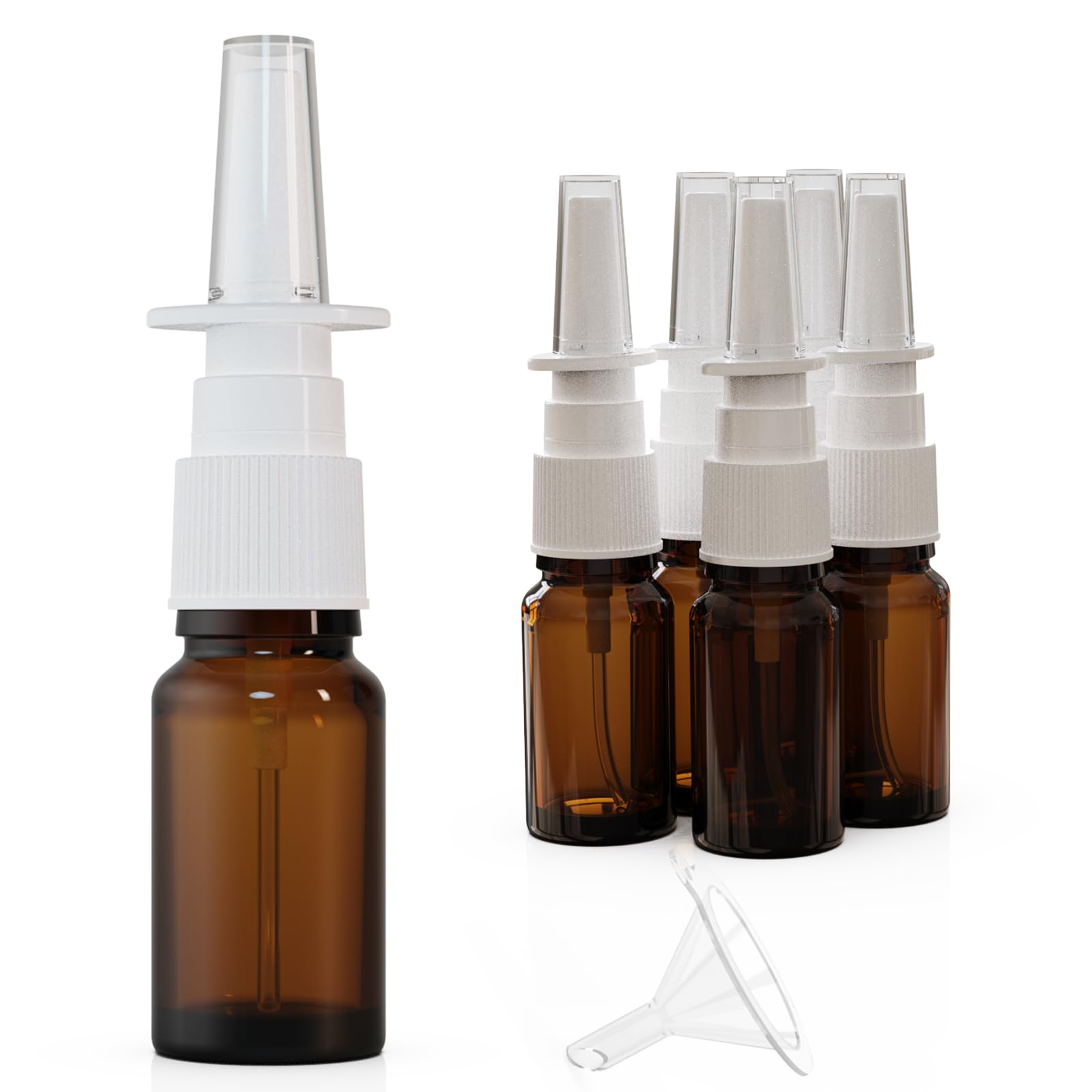 Jagolain bouteilles spray nasal verre 10 ml 6-pack, idéal voyage et stockage