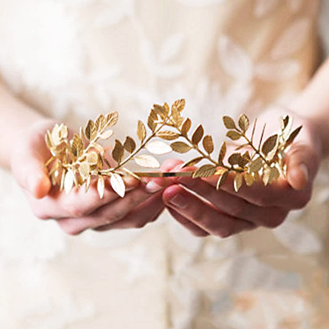 Accessoire cheveux doré JAKAWIN, brillance pour mariée.