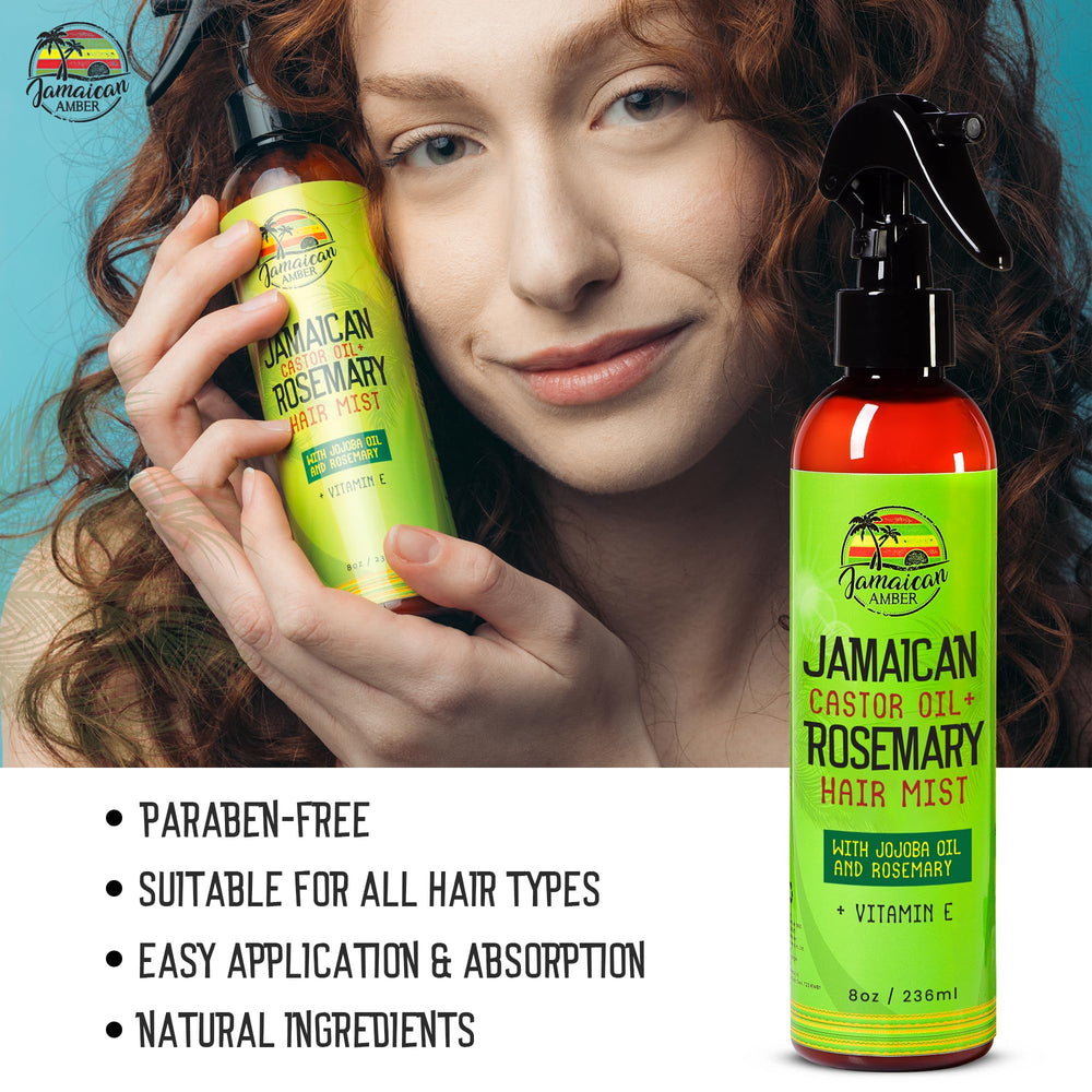 JAMAICAN Ambre application quotidienne démêlage facilité et fraîcheur.