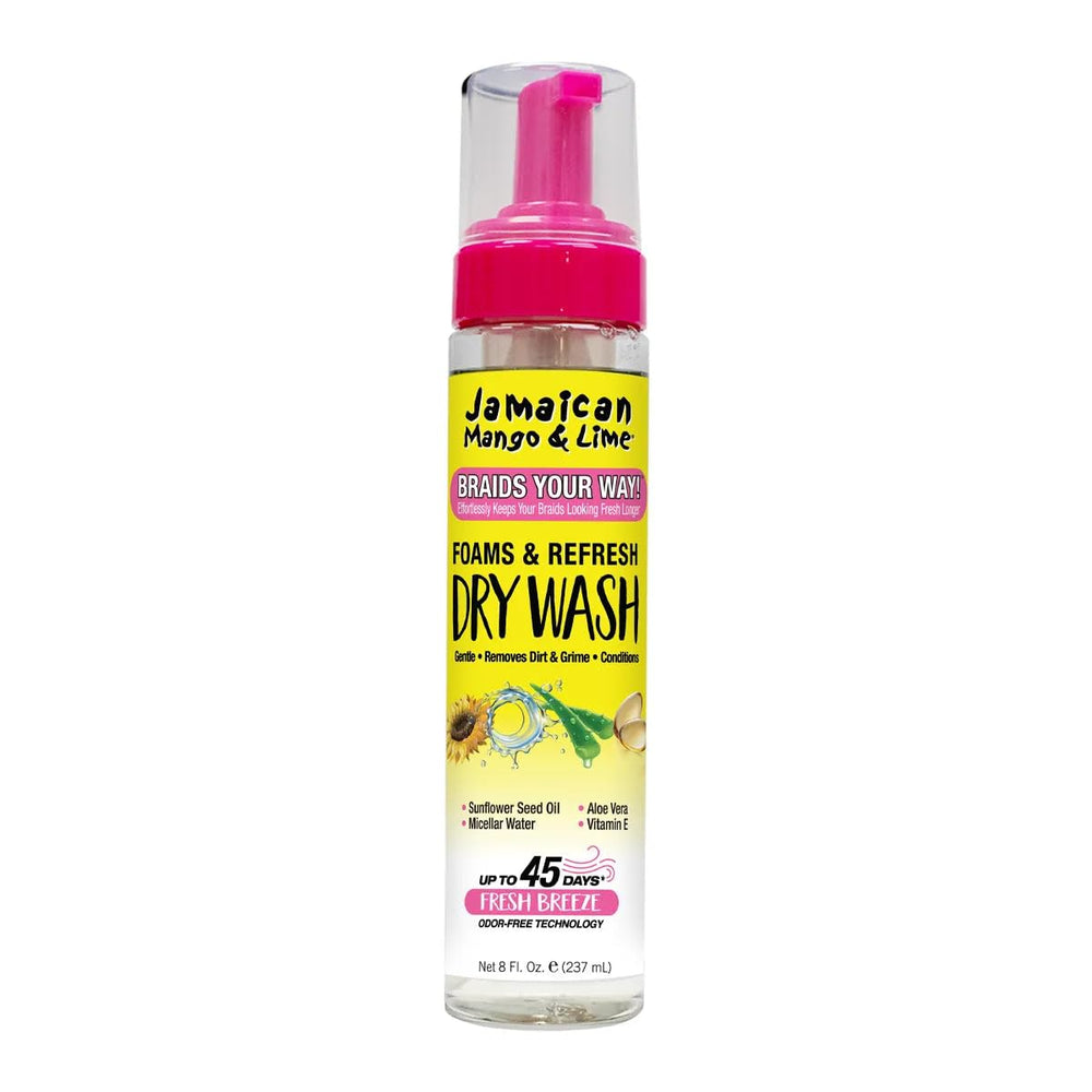 Jamaican Mango & Lime – bouteille mousse nettoyante pour tresses sans rinçage, rafraîchissante