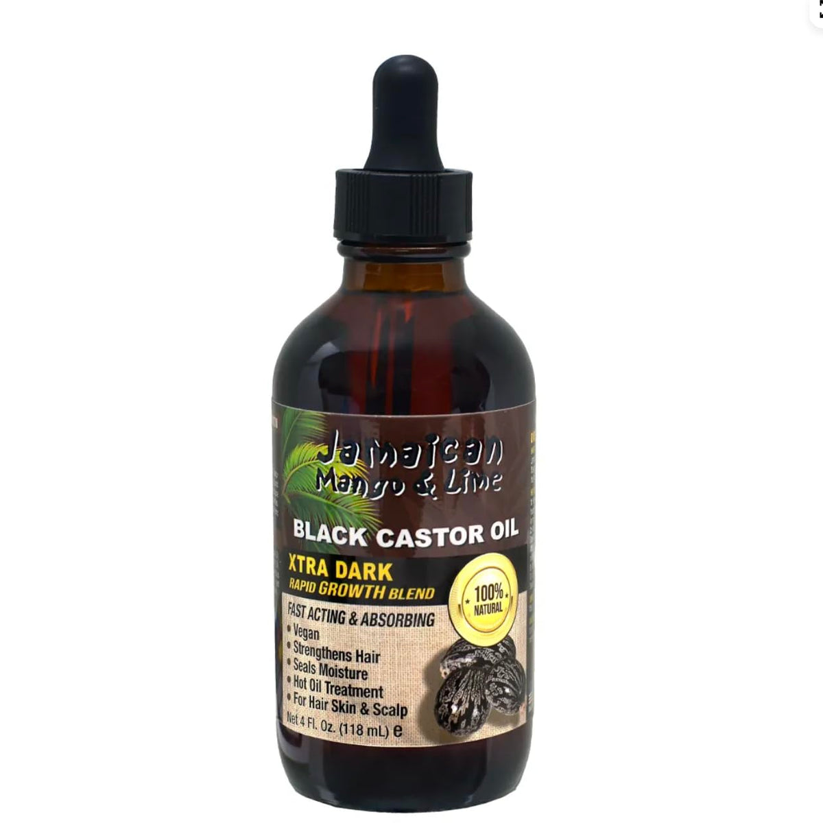 Jamaican Mango & Lime huile noire de castor Xtra Dark sur flacon, nourrissant les cheveux