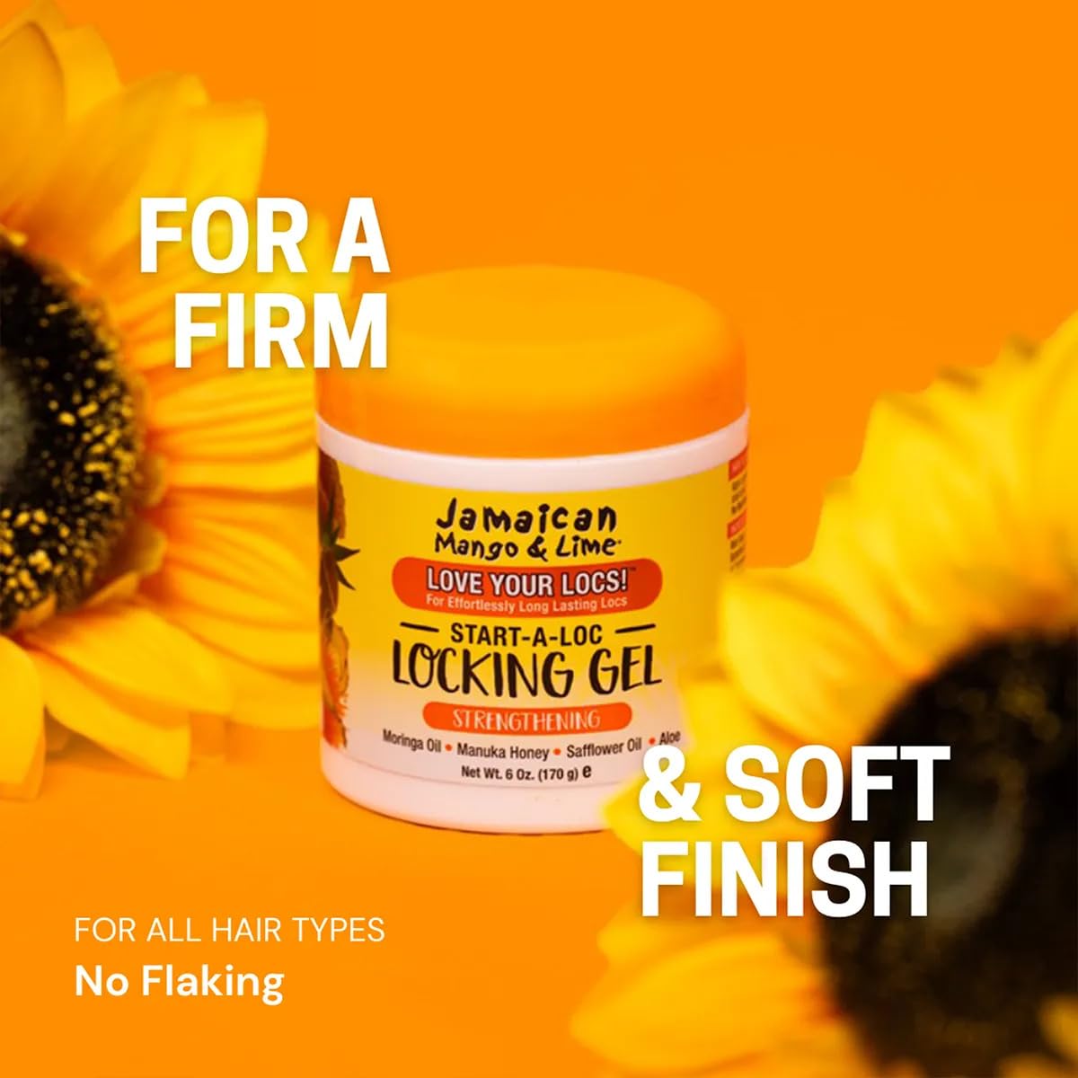 Jamaican Mango & Lime Start-A-Loc Gel contrôle les frisottis et offre une brillance naturelle.