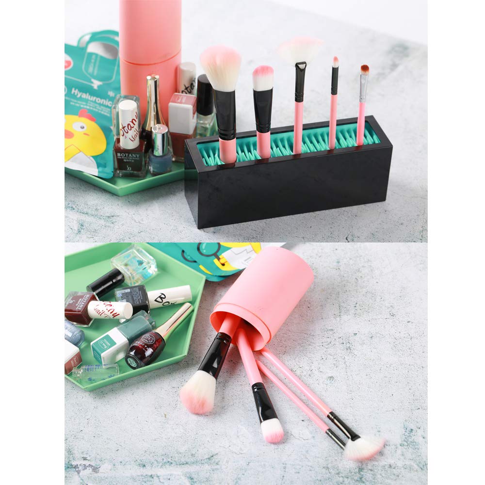 JAMEND CLXP Porte-pinceaux silicone bleu-noir, entretien facile et sans rayures.