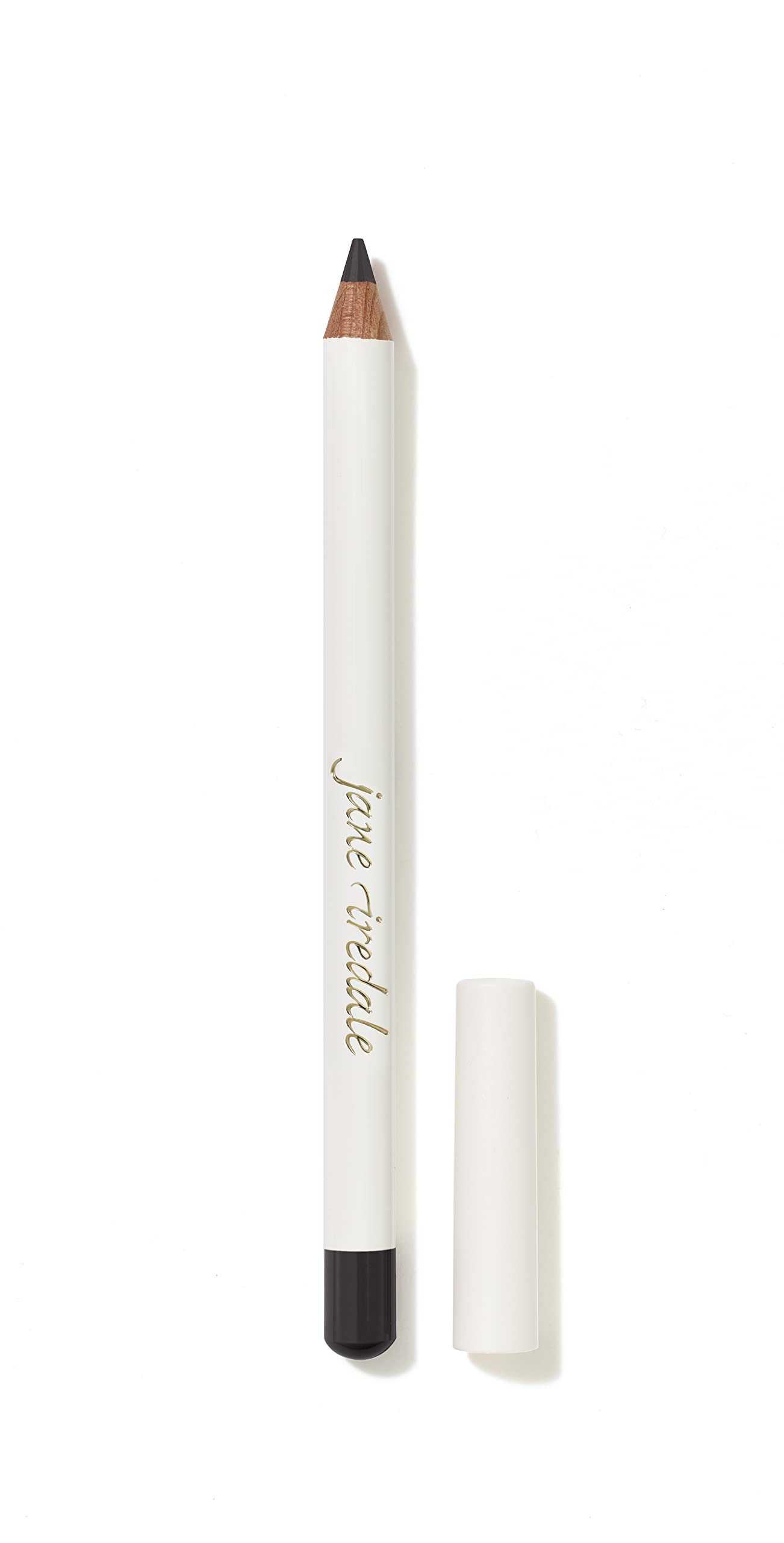 Crayon oculaire Jane Iredale noir-gris, douceur et couleur durable.