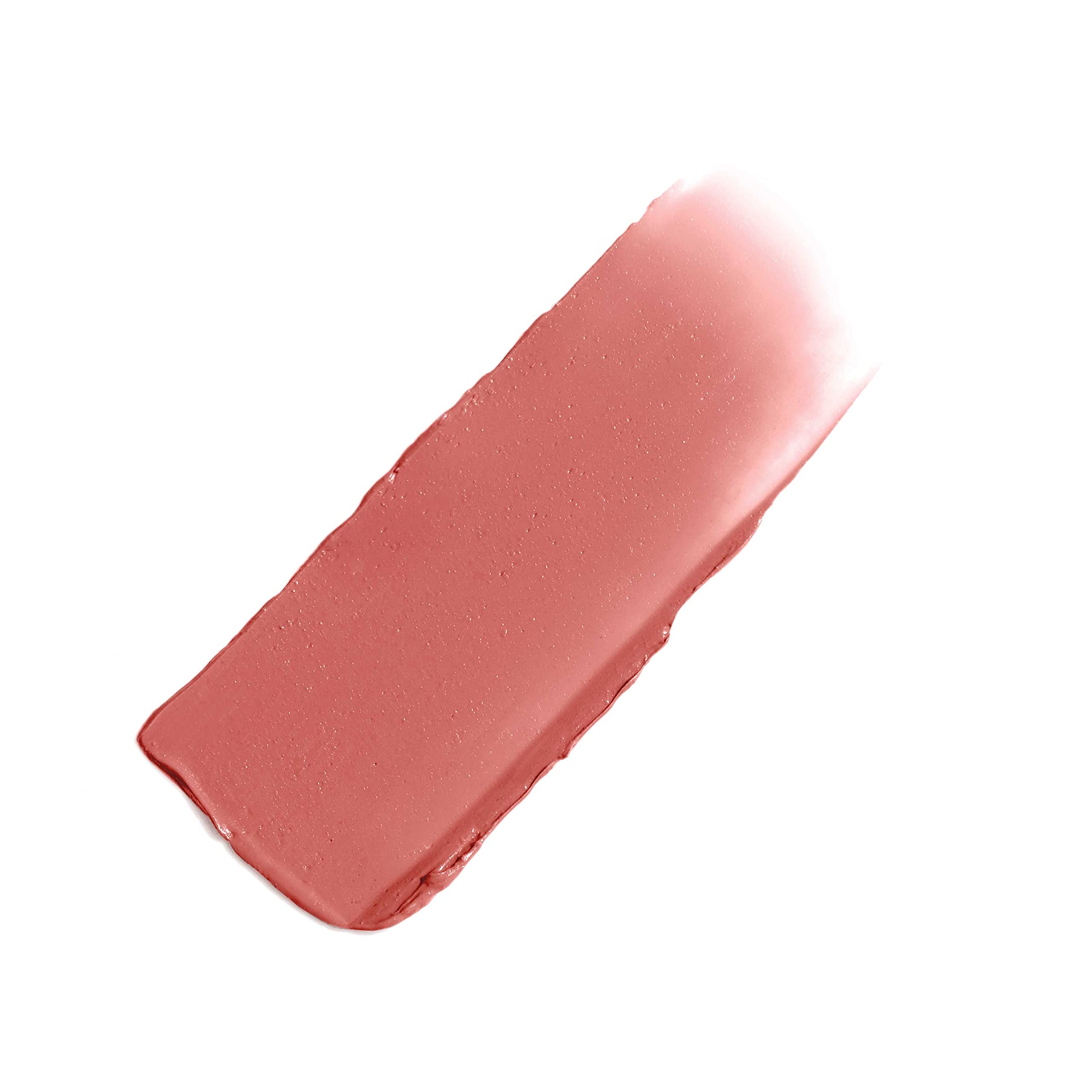 Glow Time Blush Stick teinte rosée crème appliquée sur la joue par Jane Iredale.