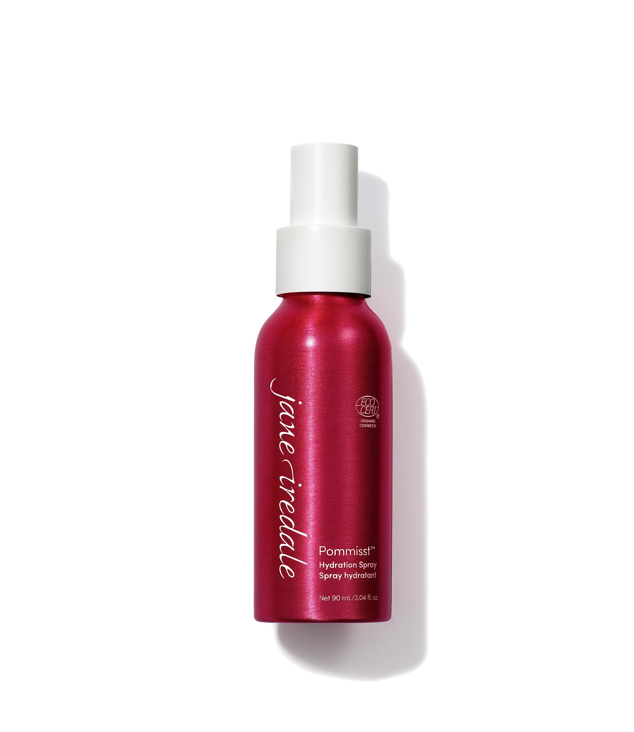 Jane Iredale POMMISST sur la bouteille, hydratation légère et fixation du maquillage.