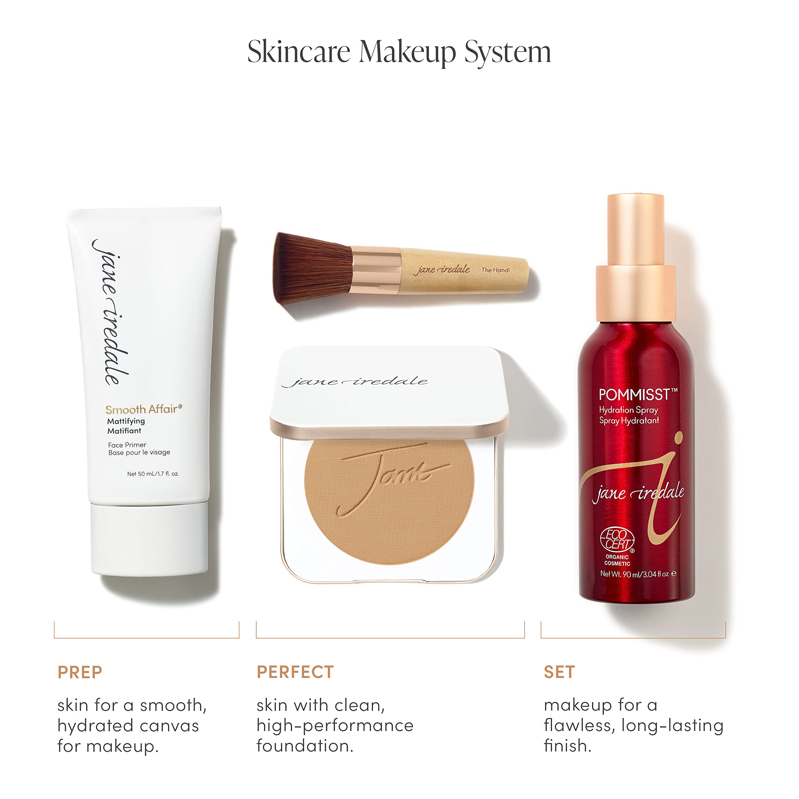 Jane Iredale Smooth Affair primer mattifiant texture légère diminue les brillances