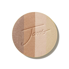 Jane Iredale PureBronze Shimmer bronzer refill dans le poudrier pour un éclat naturel.