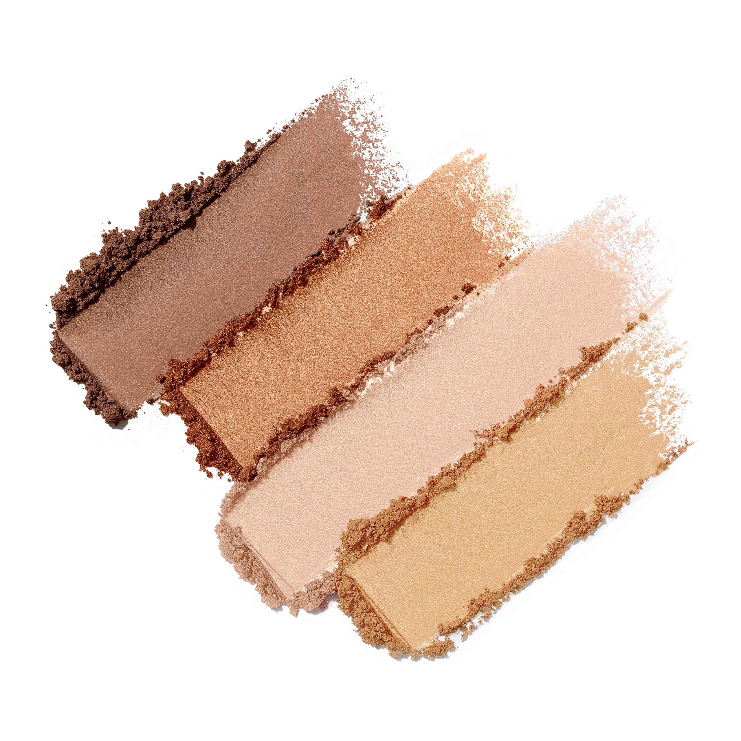 PureBronze Shimmer utilisé comme bronzer, illuminateur, blush ou ombre pour divers looks.