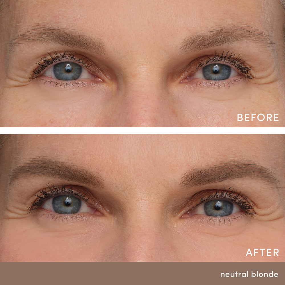 Jane Iredale PureBrow brosse-spoolie pour lisser et estomper la couleur.
