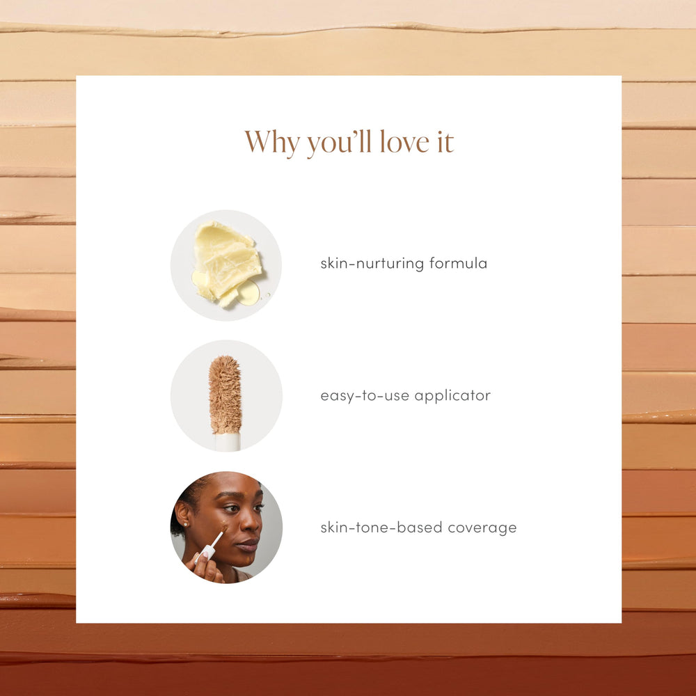 Jane Iredale PureMatch Liquid Concealer masque les décolorations avec discrétion.